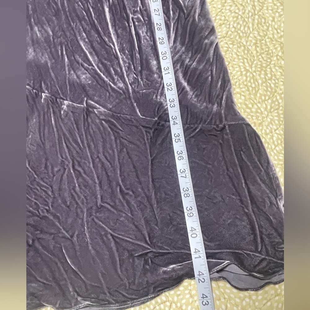 NWT Aritzia Wilfred Michelet black velvet silk blend midi slip dress M - Picture 7 of 11